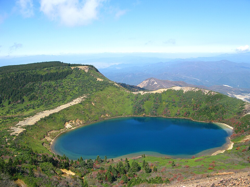 Goshikinuma crater lake on Mount Issaikyo, Fukushima